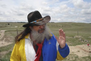Joe Whiting, Lakota guide, at Wounded Knee. Photo by Laurie Borman